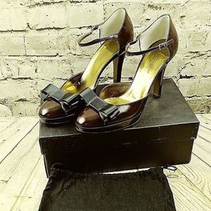 $750 DOLCE & GABBANA Shoes DK Bordeaux Heels